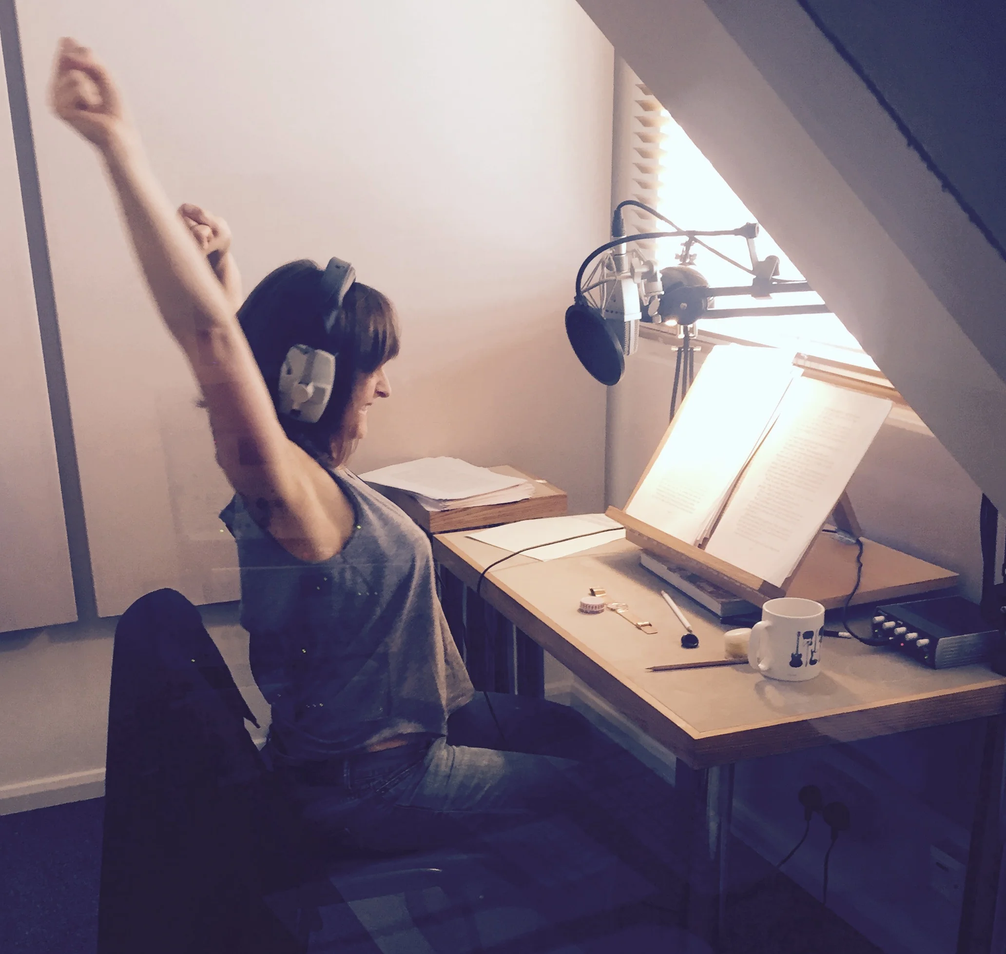 September - final day recording FAITH by Lesley Pearse for Penguin Books. Only 610 pages and 33 hours of recording.