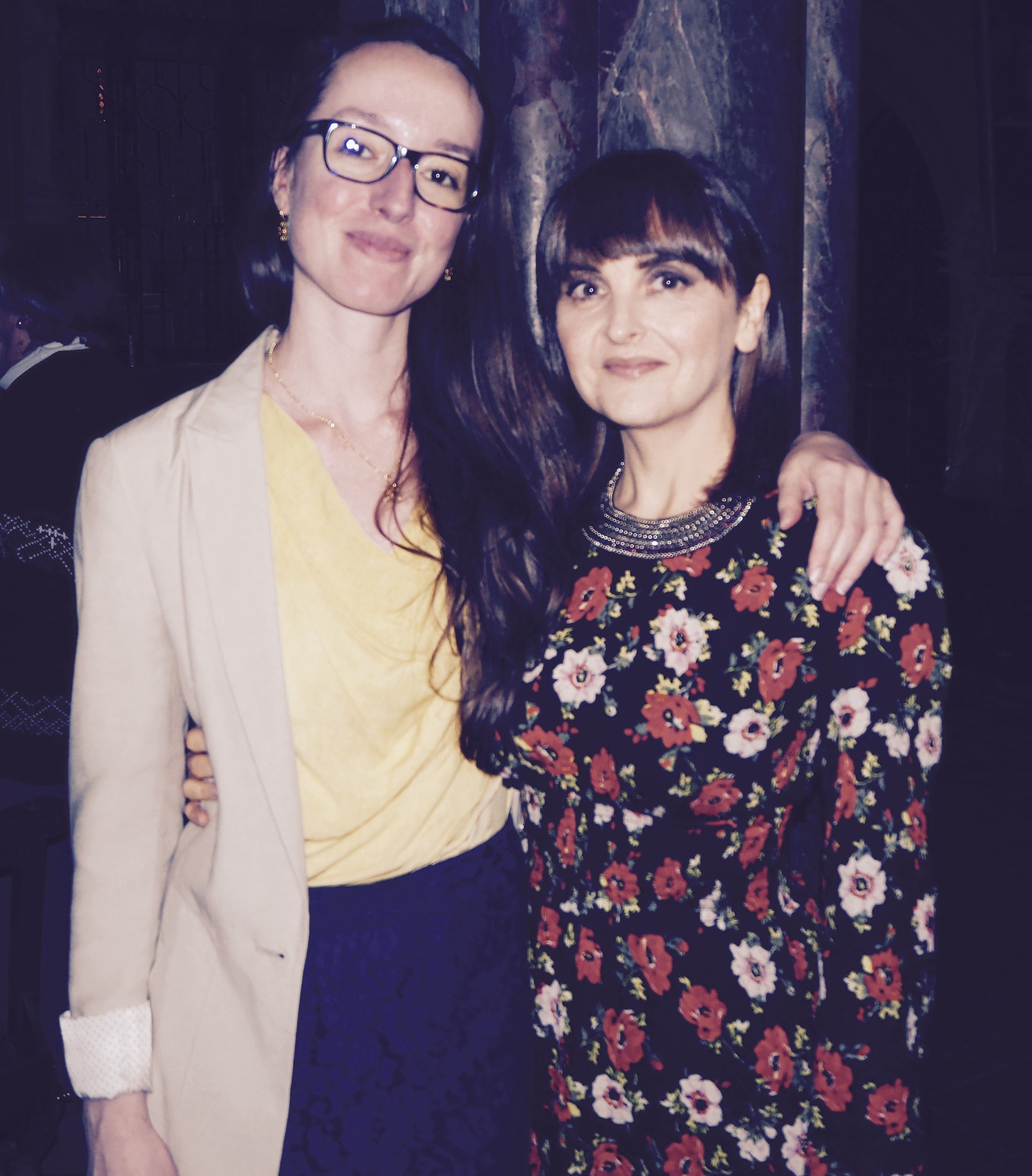 With Gaelle Mourre at the Gala night for The Earls Court Film Festival.