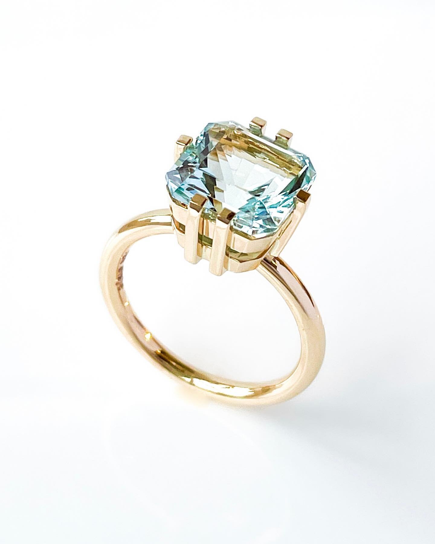 A N N I E stacking ring set with aquamarine. 
#idaelsje_anniecollection 
#idaelsje_finejewellery