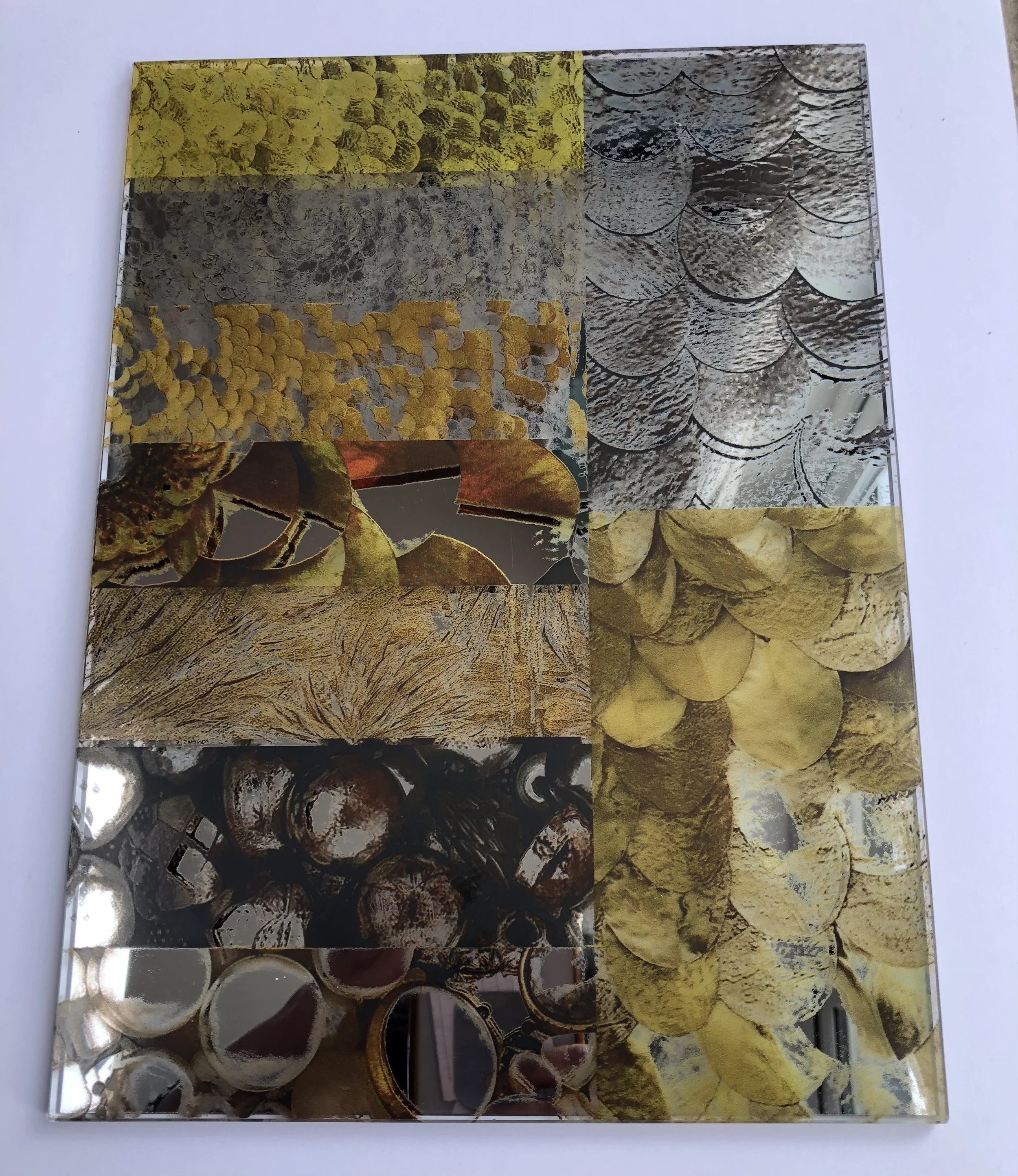Printed on mirror