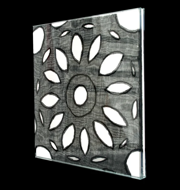Cutwork Embroidery Glass