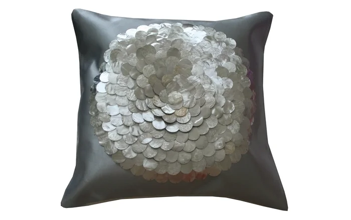 Sequin Silver Cushion