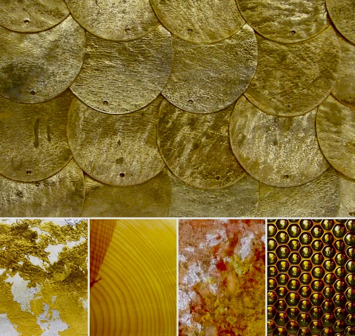 Tarnished Fabric in Glass