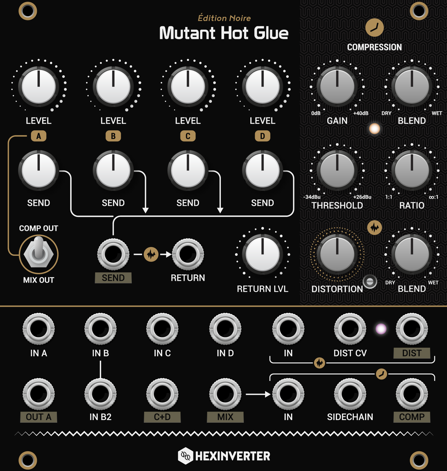 コンプHEXINVERTER Mutant Hot Glueミキサー,コンプ nAdLH-m56459008770レコーディング/PA機器 