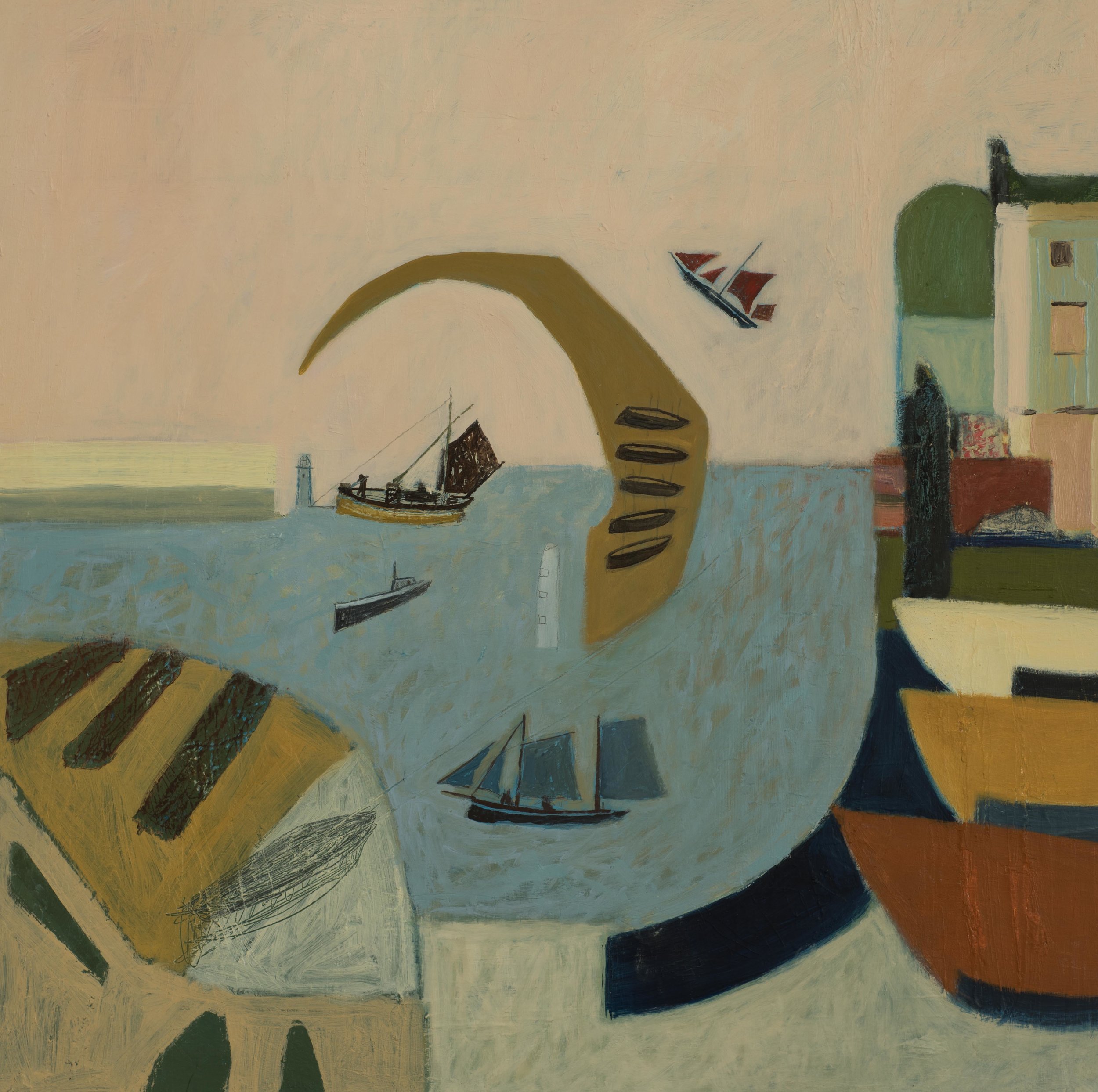 Impressions Chosen from Another Time Oil on Panel 60 x 60 cm (Detail)