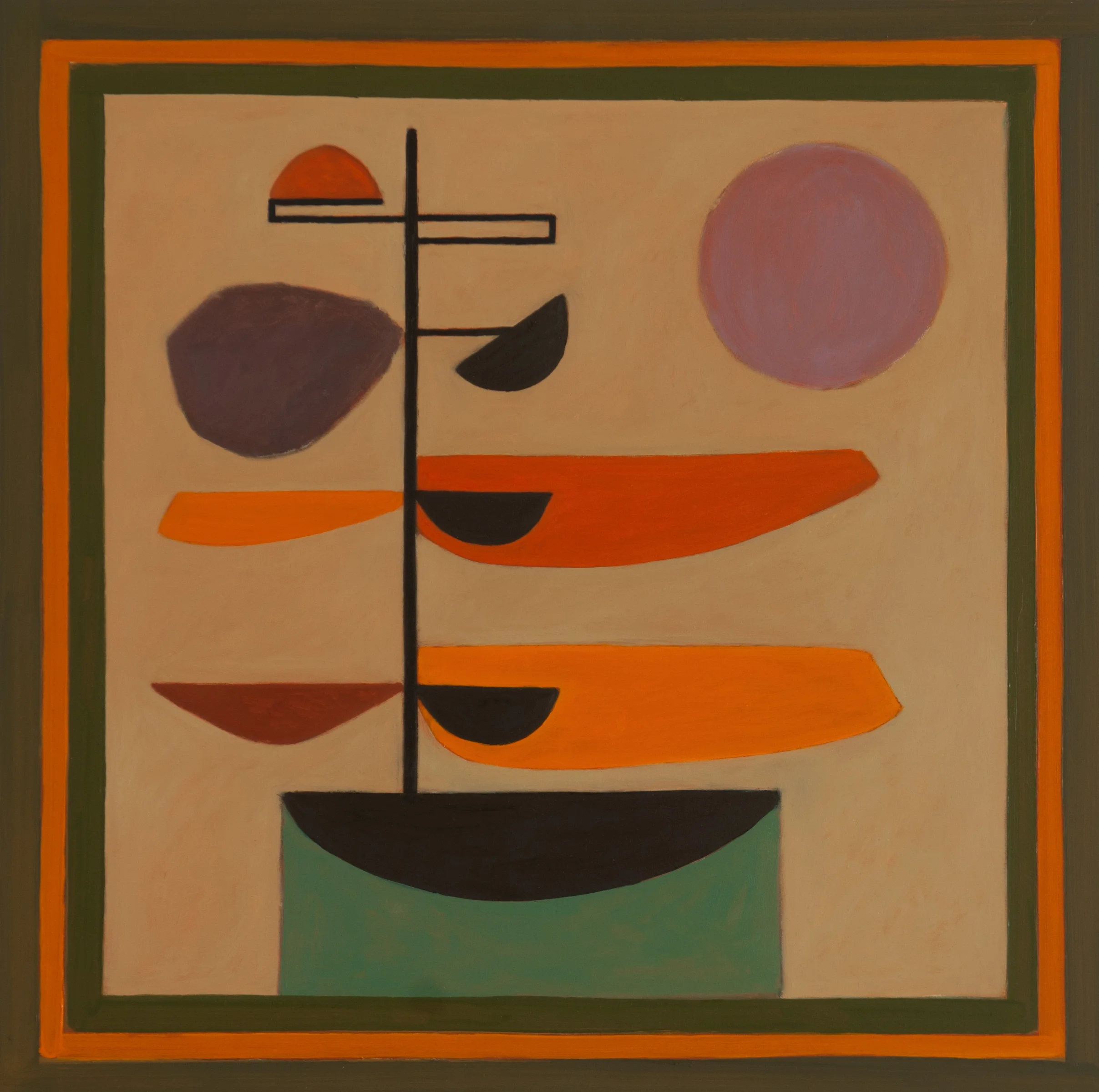 Red Hot Summer (template 2) 65cm x 65cm Oil on Panel £2100.jpg