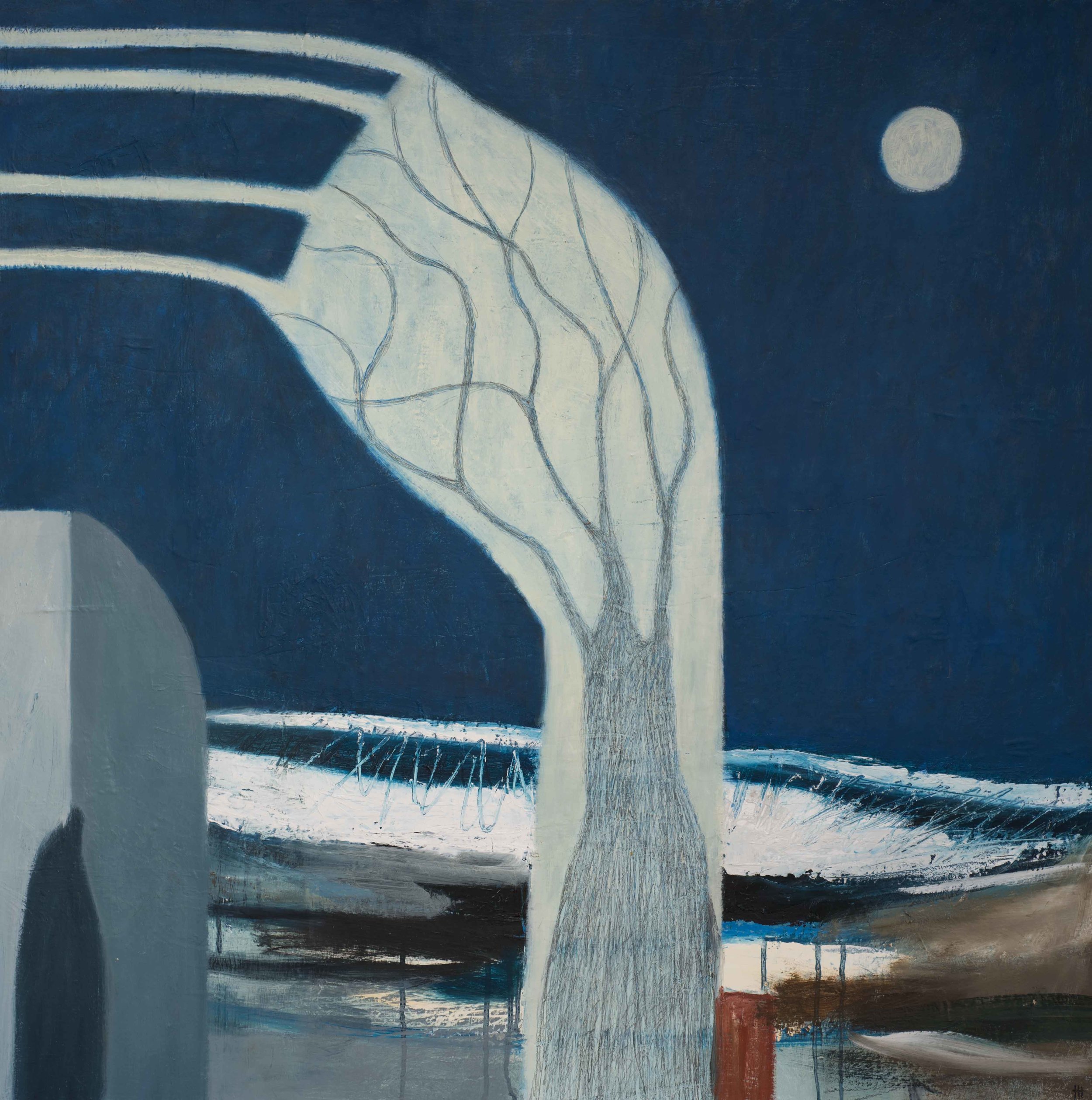 Winters Moon Oil on canvas 32 x 32 Inches £3200.JPG
