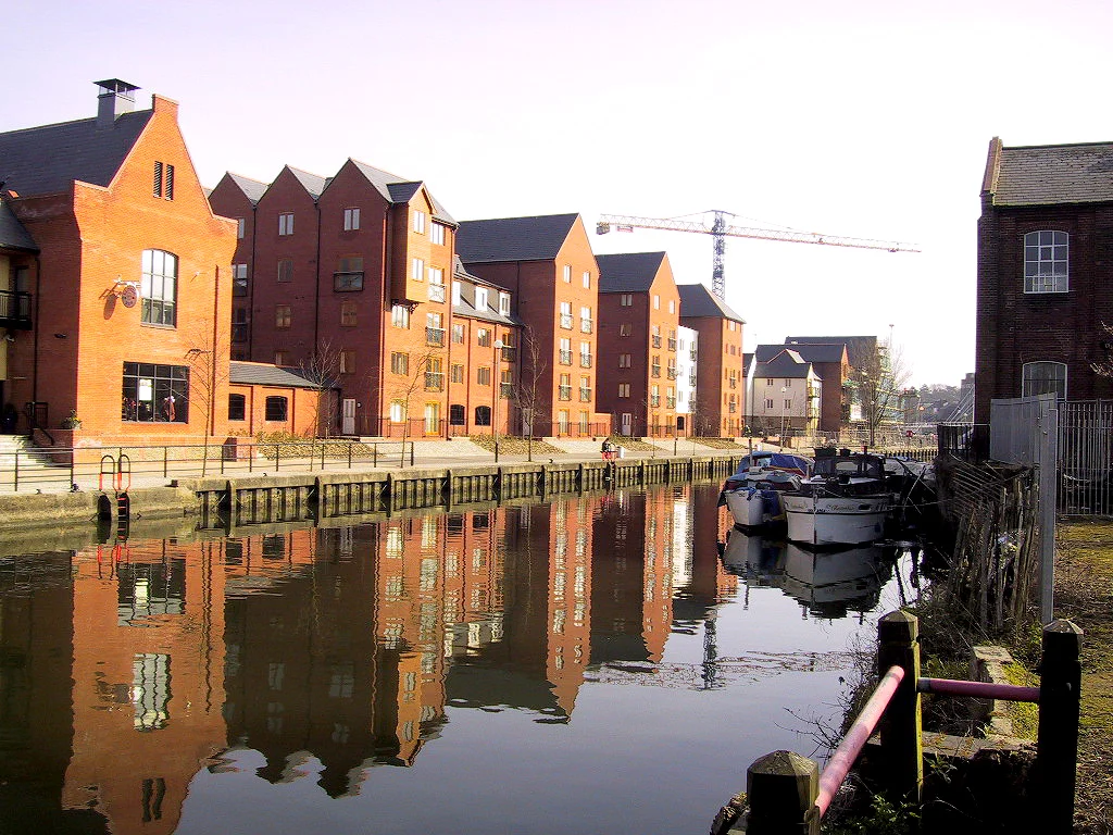 Houses and flats, Riverside Norwich UK