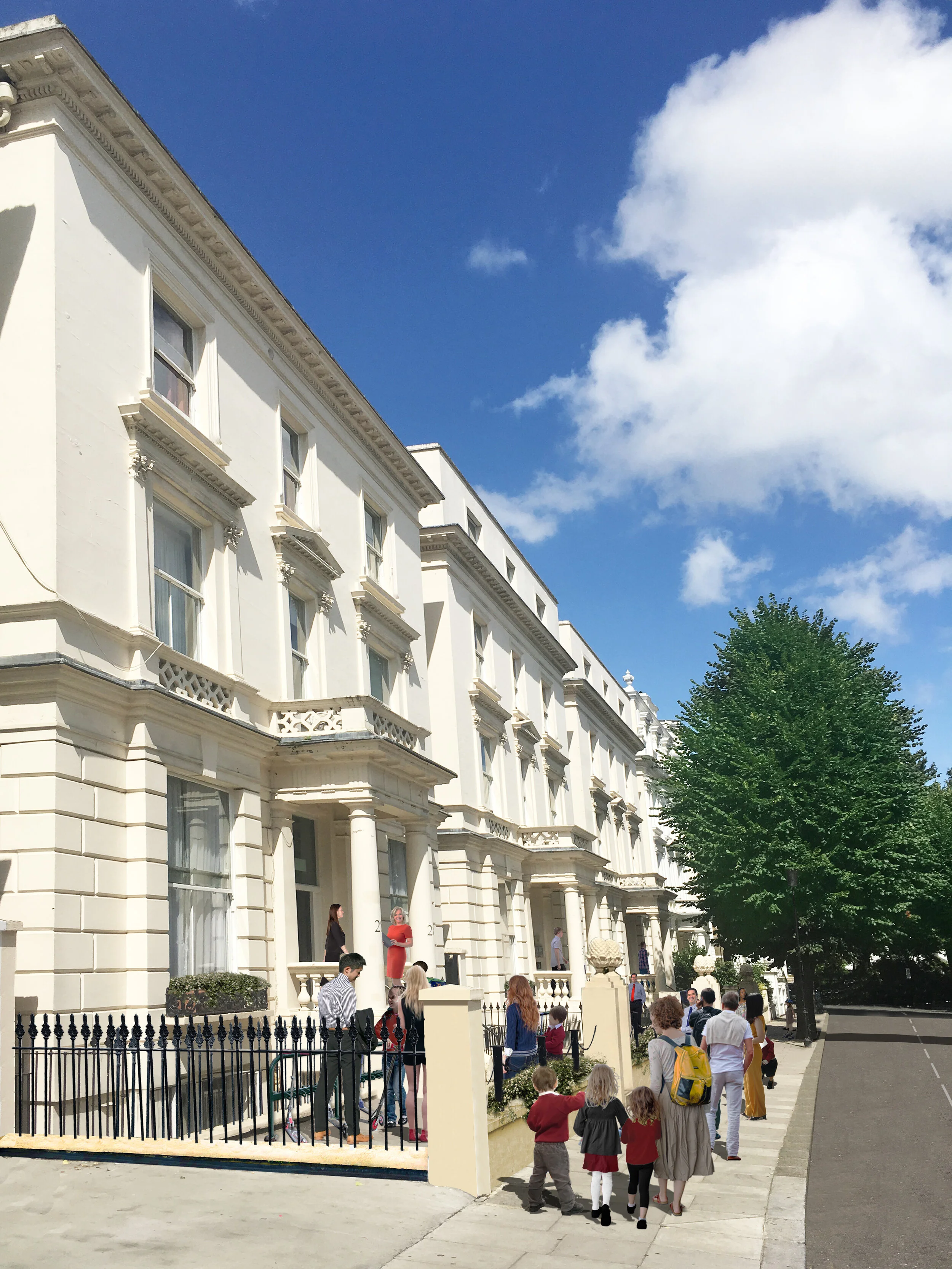 Listed building conversion for school, Kensington, London W2