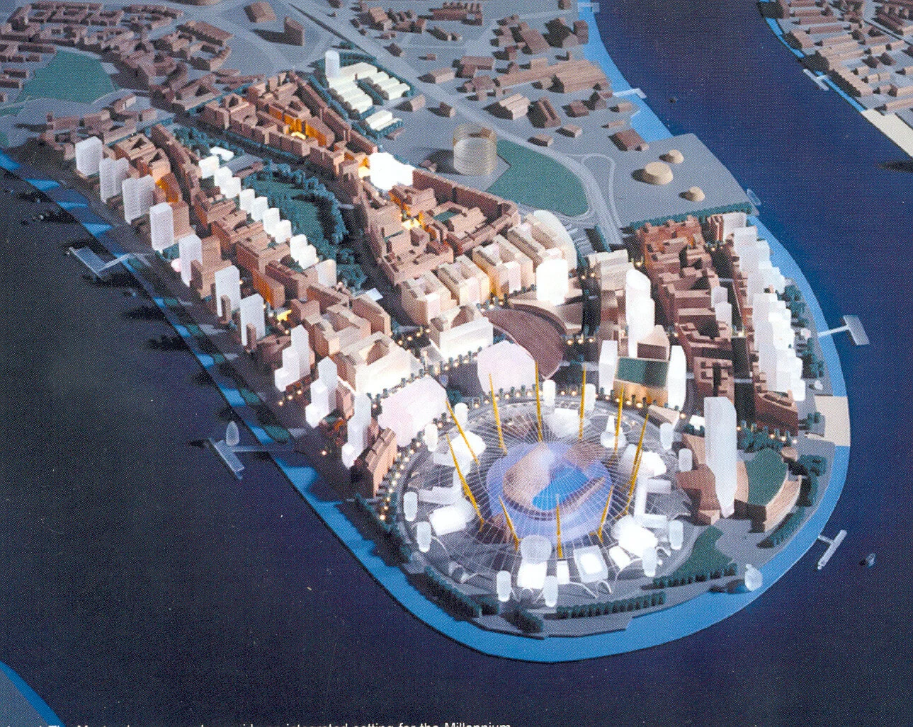 Masterplan for Greenwich Peninsula, London UK