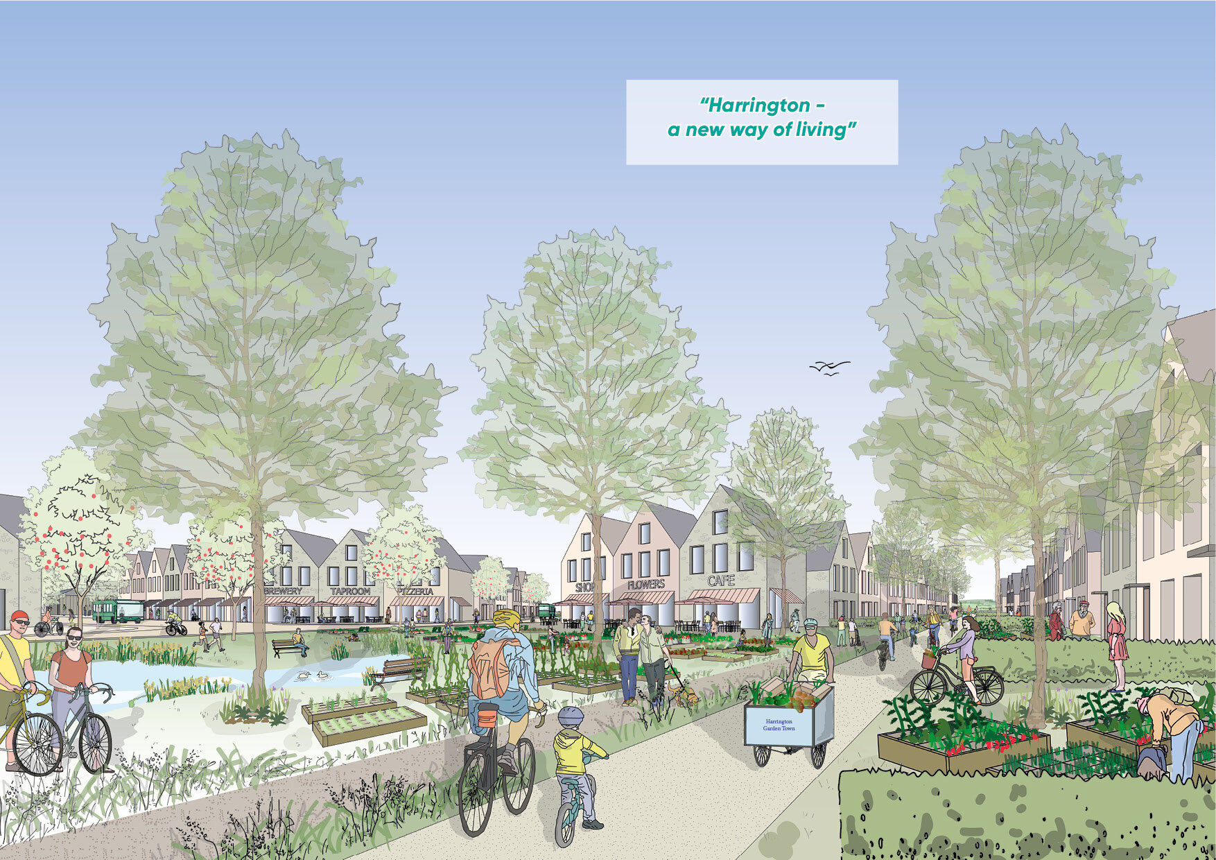 Harrington masterplan Oxfordshire, UK