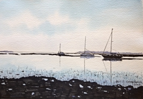 landscape - mixed media