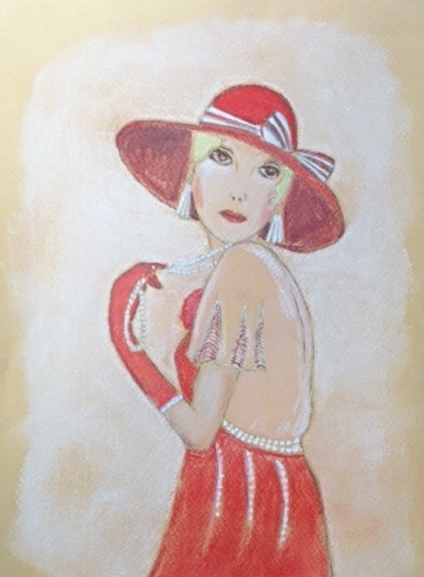Flapper in pastel