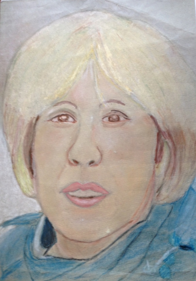 portrait in pastel