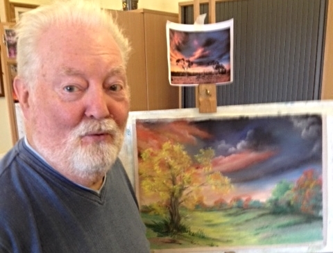 Ian with his finished demonstration