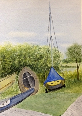 Leigh and Lowton sailing club-watercolour