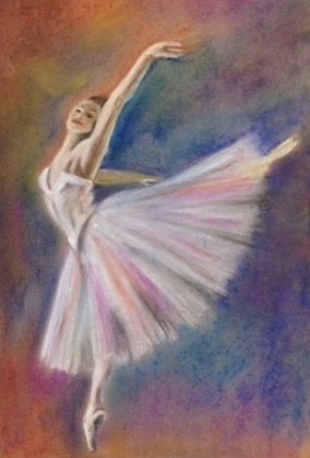 Ballet dancer-pastel