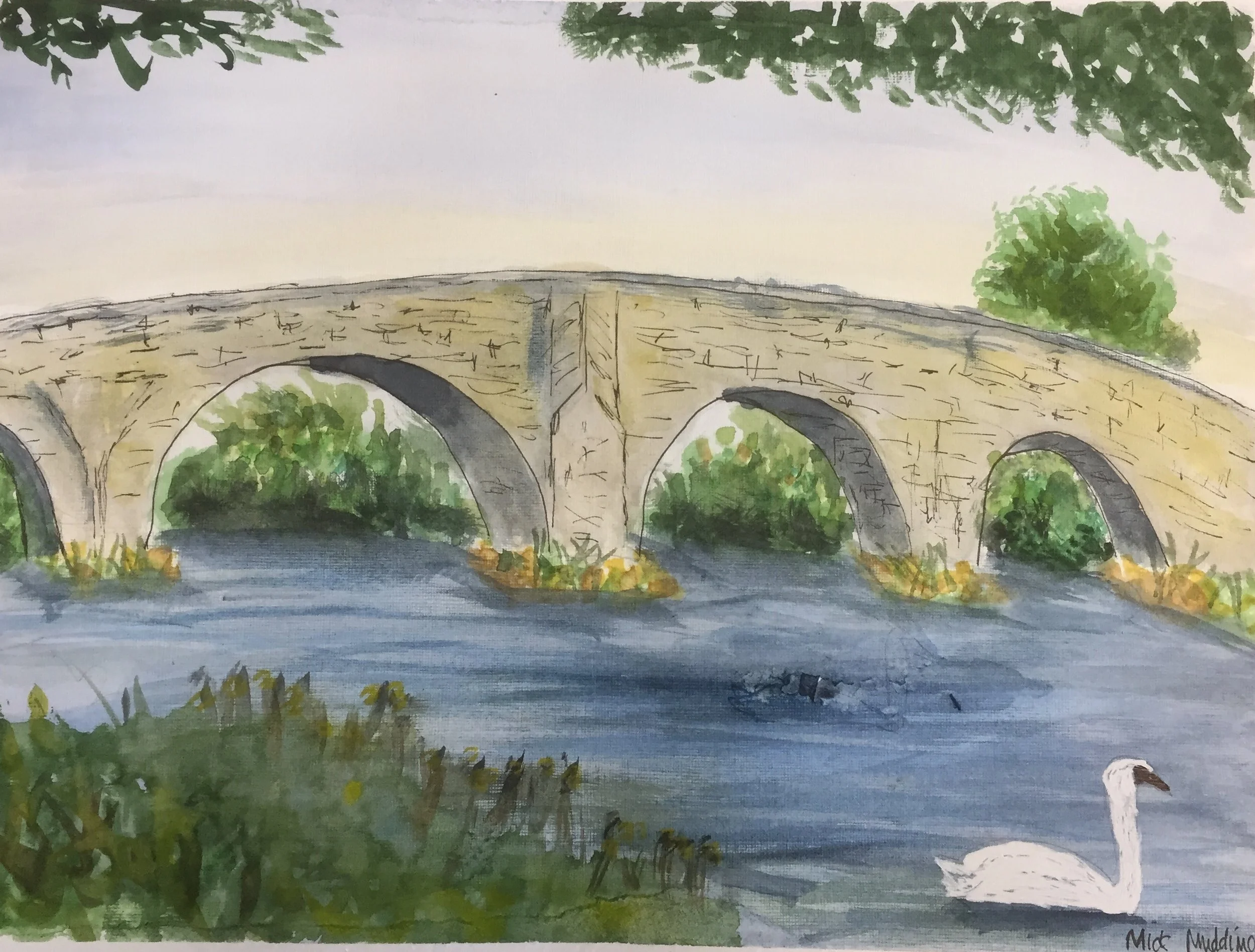 Bridge in Watercolour.