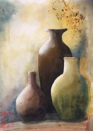 Vase study-watercolour