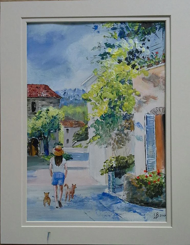 Sunny Street - Acrylic.