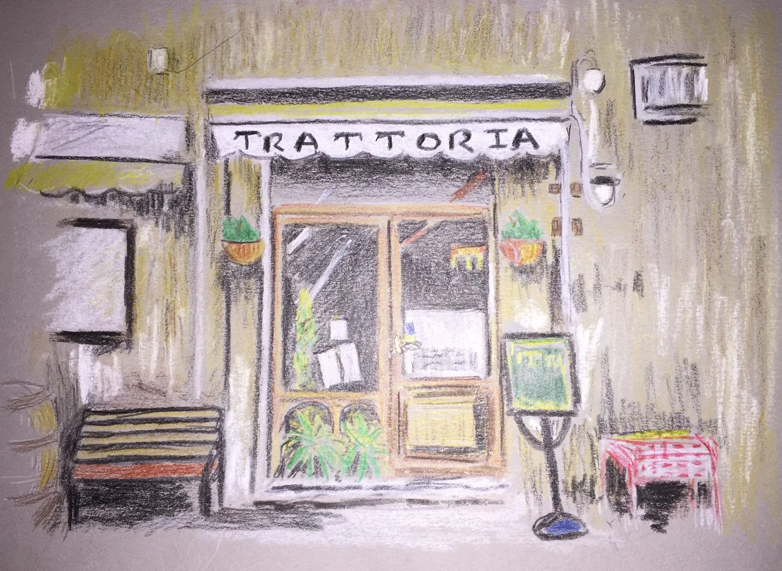 Cafe - pencil.