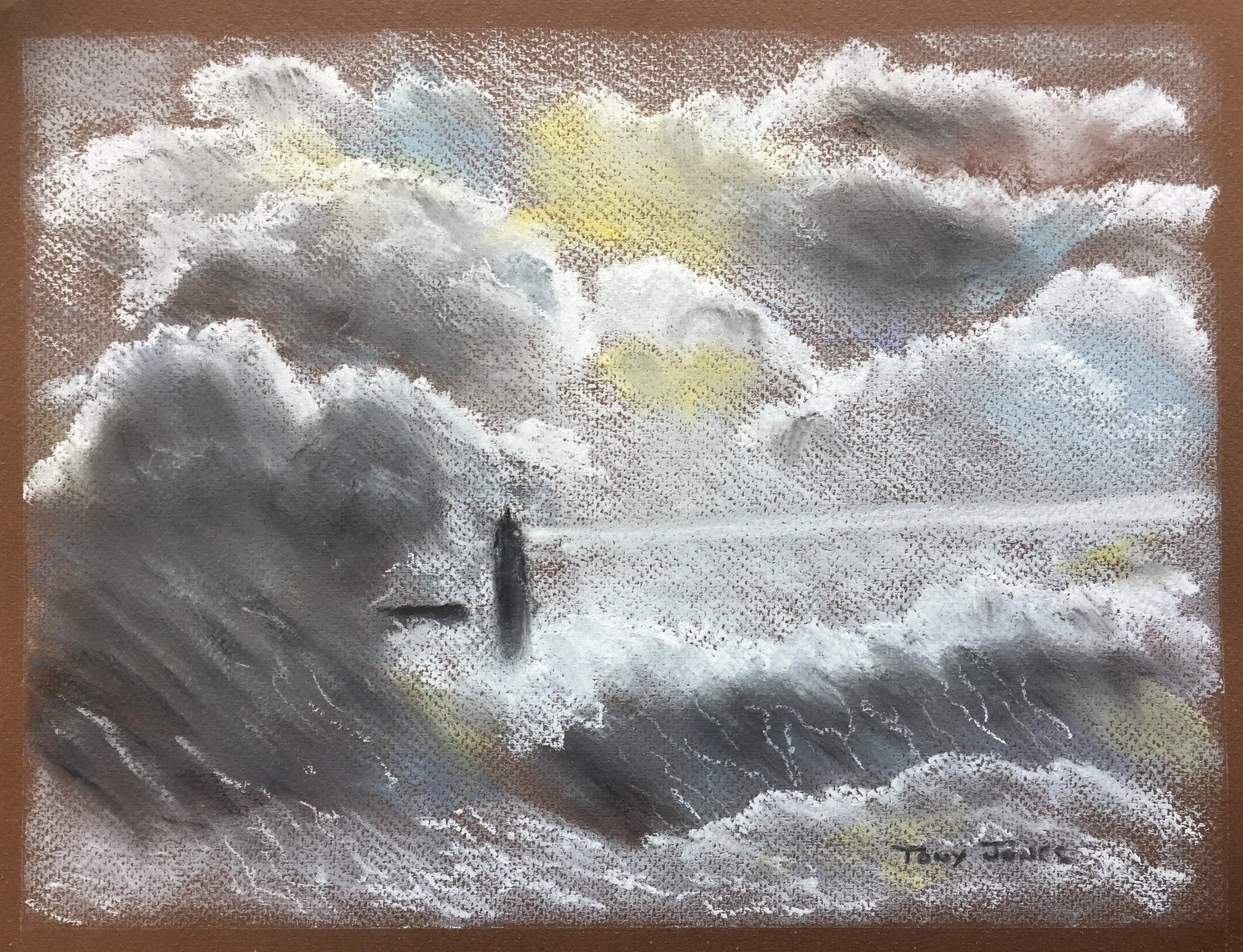 Stormy weather - Pastel.