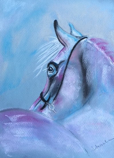 Horse in pastel
