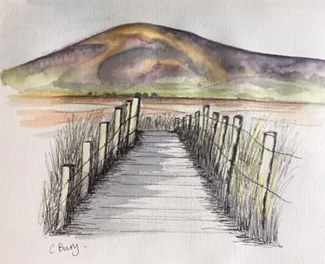 Landscape-line and wash