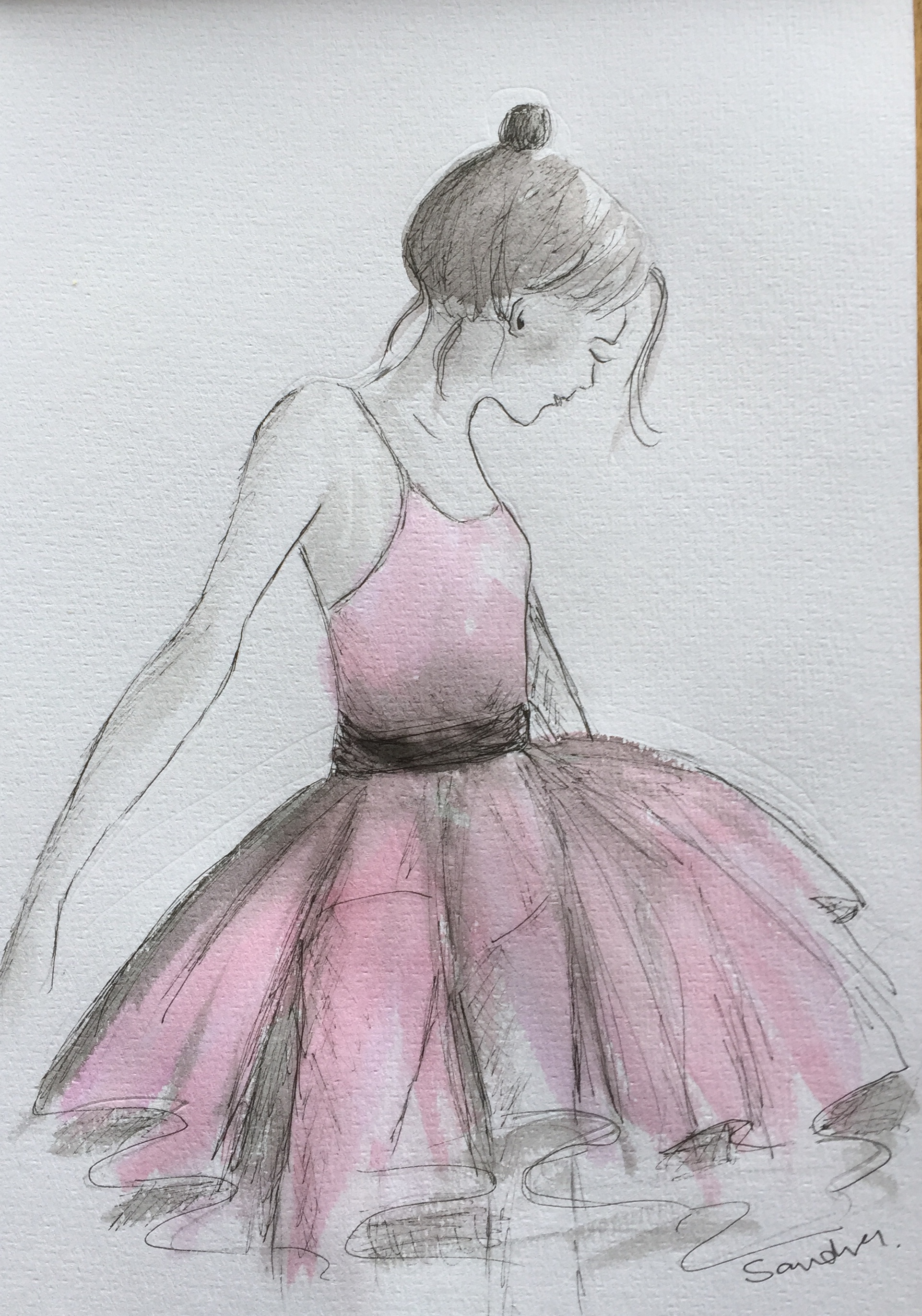 The dancer - Watercolour.