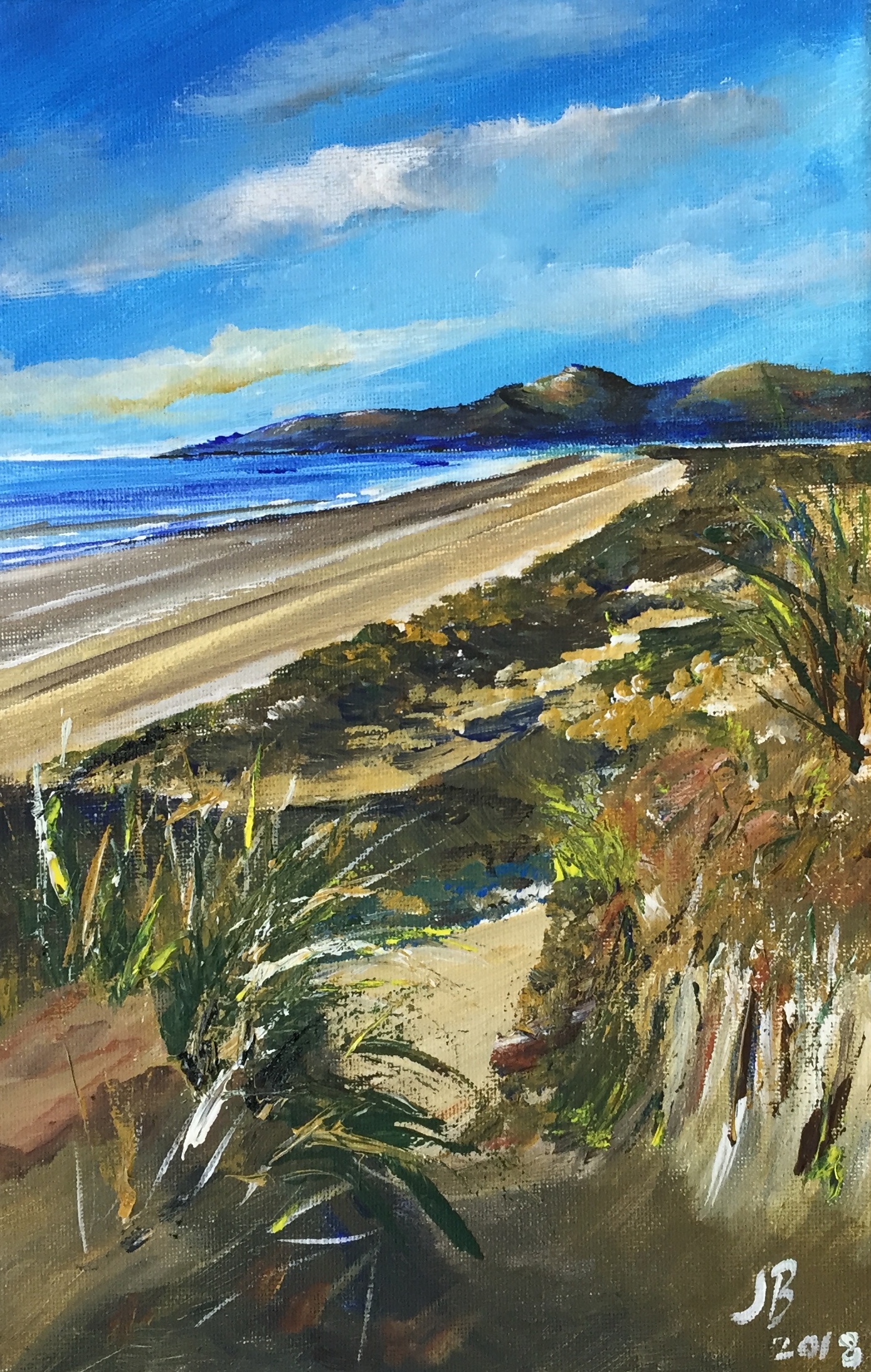 The Beach - Acrylic.