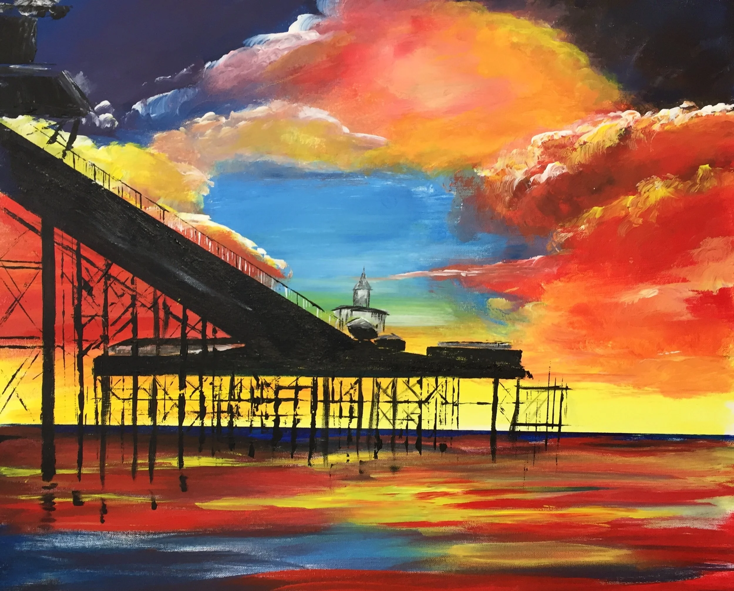 The pier - Llandudno - Acrylic.