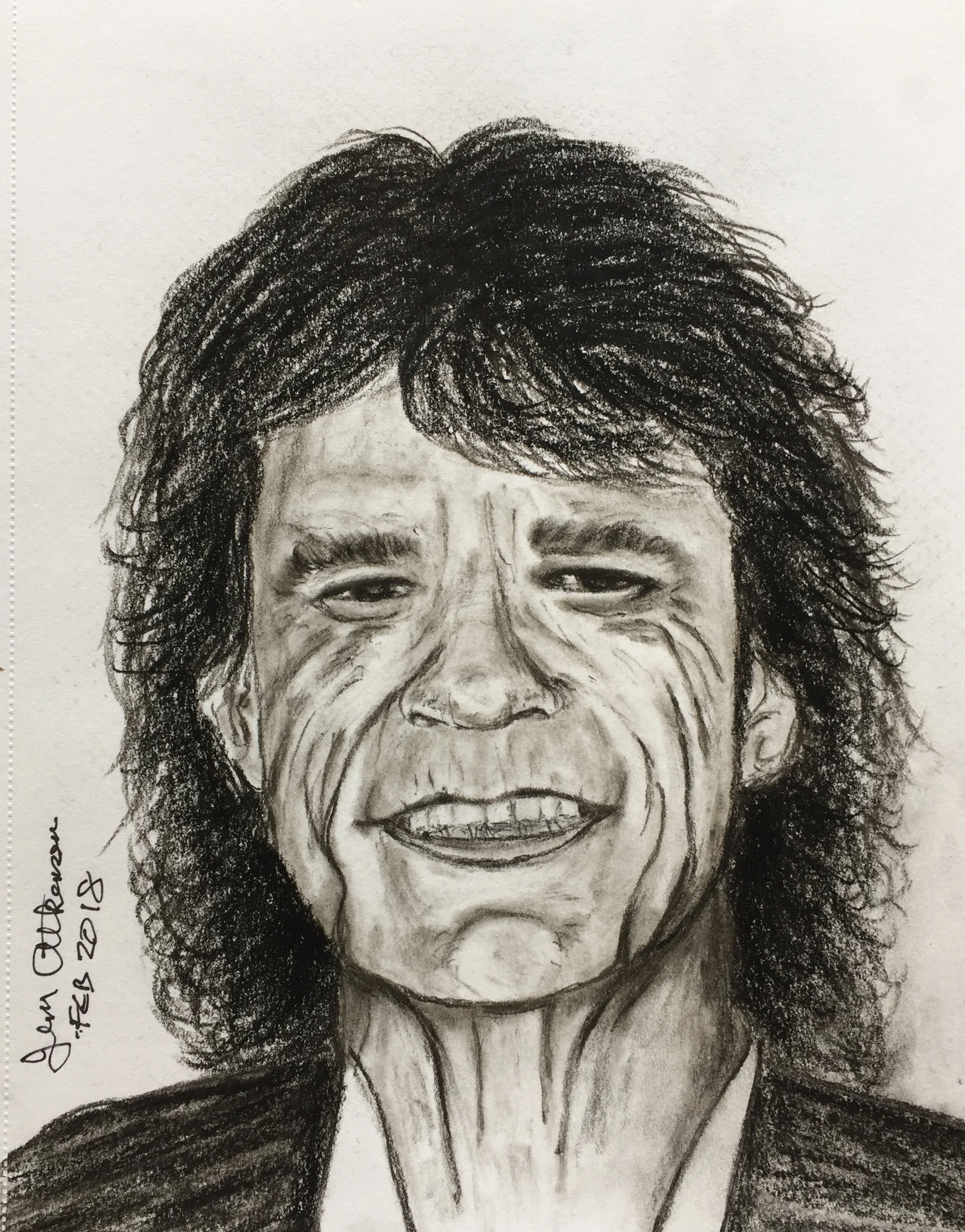 Mick Jagger - Charcoal