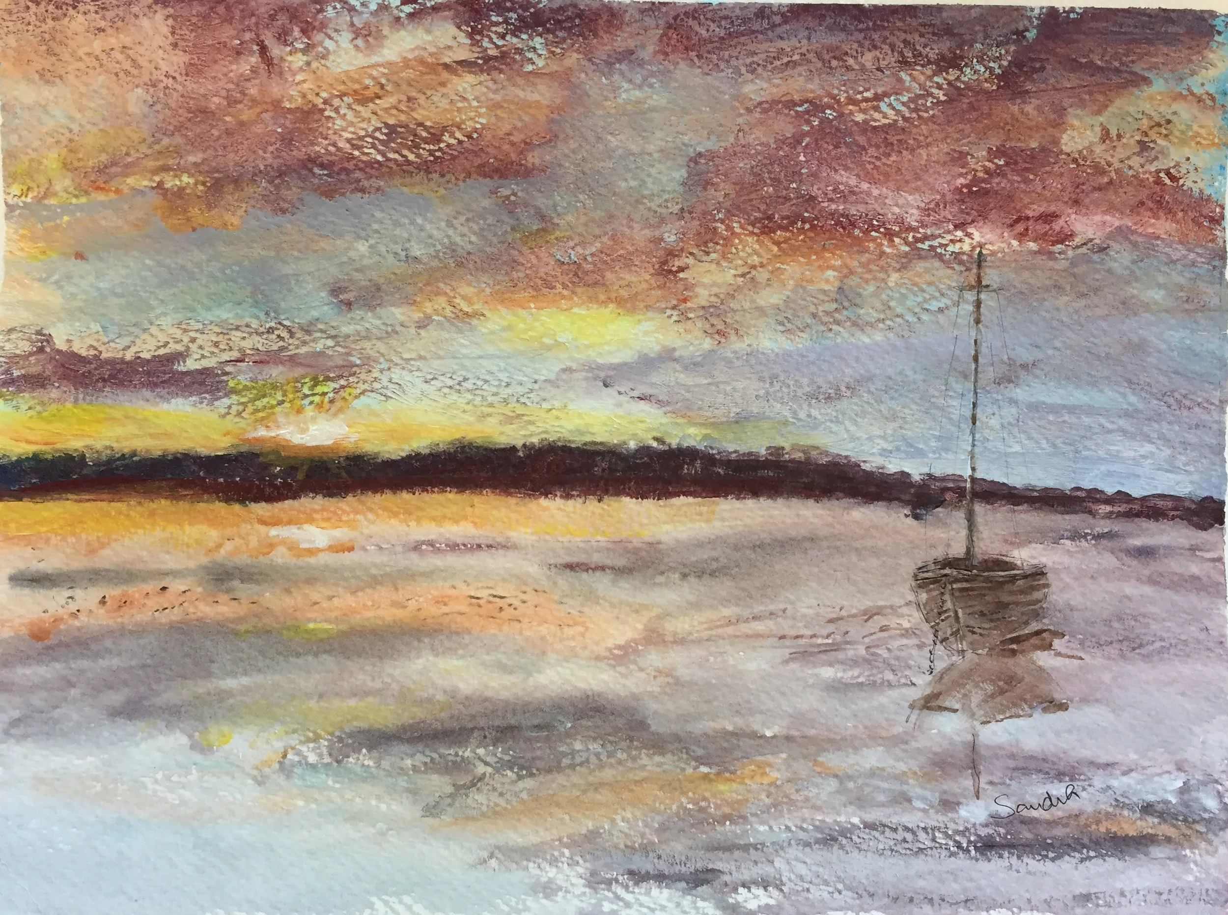 Sunset - Acrylic.