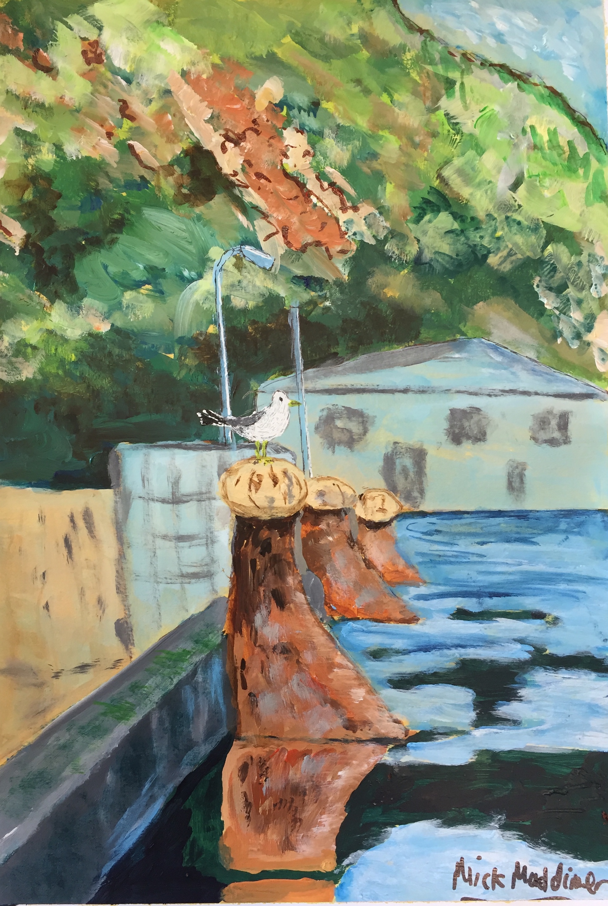 Harbour Wall - Acrylic.