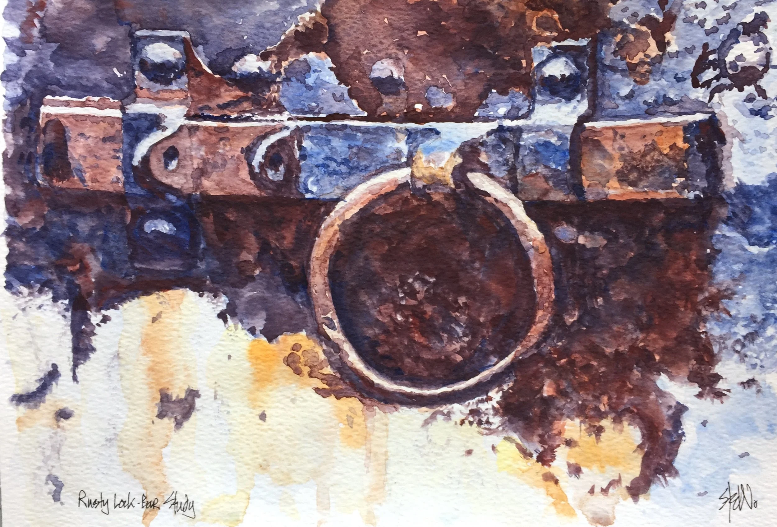 rusty latch - Acrylic