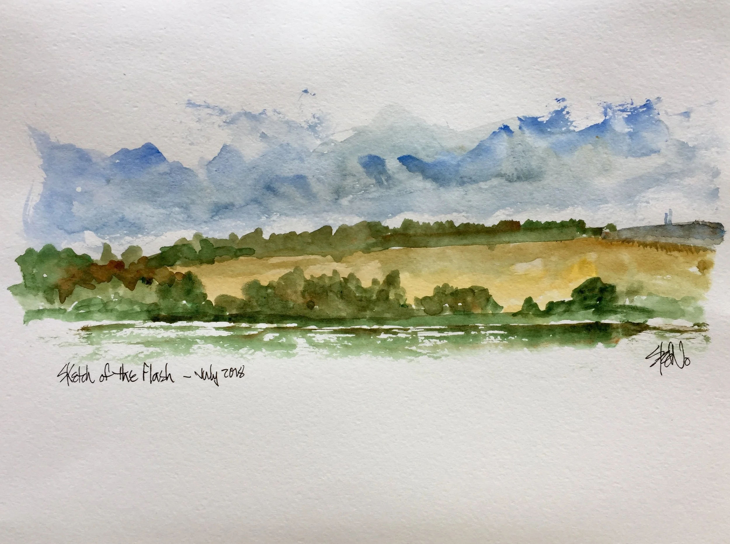 Leigh Flash - Watercolour.