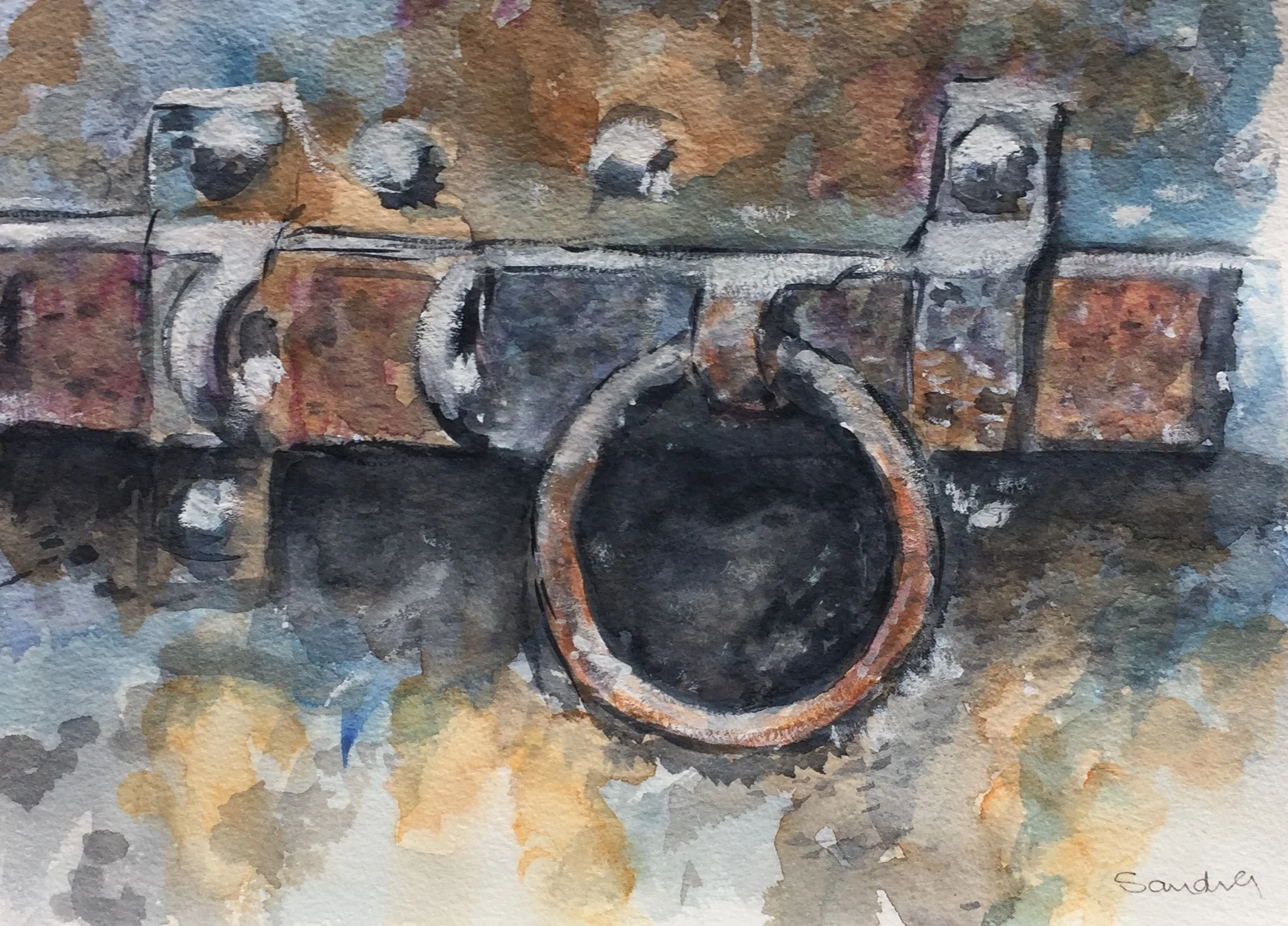 Rusty latch - Acrylic.