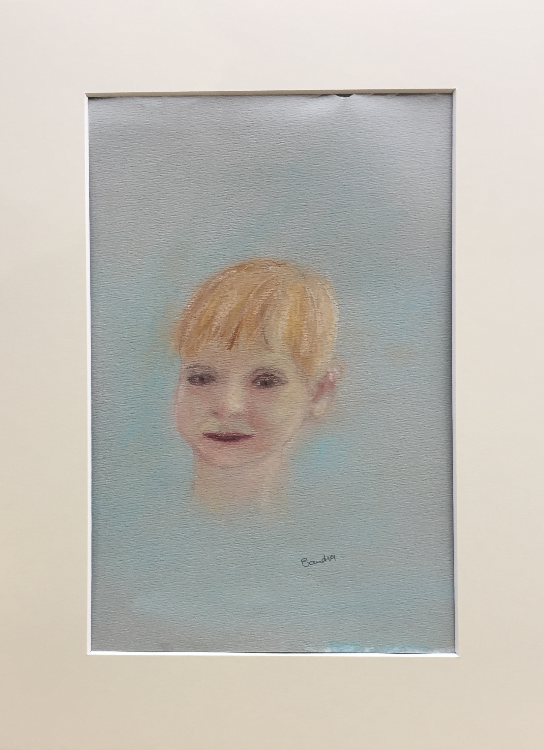 Pastel life drawing.