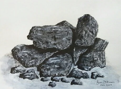 The Black stuff - Acrylic.