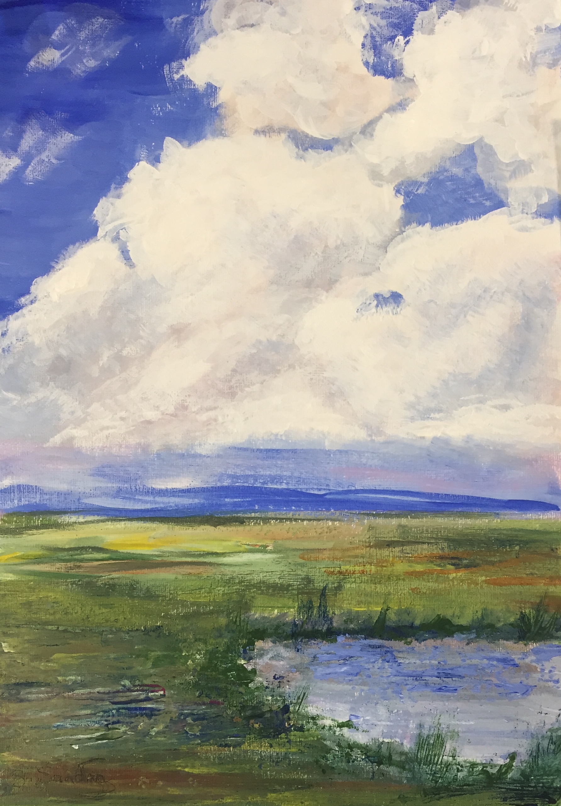Cloudy day - Acrylic.