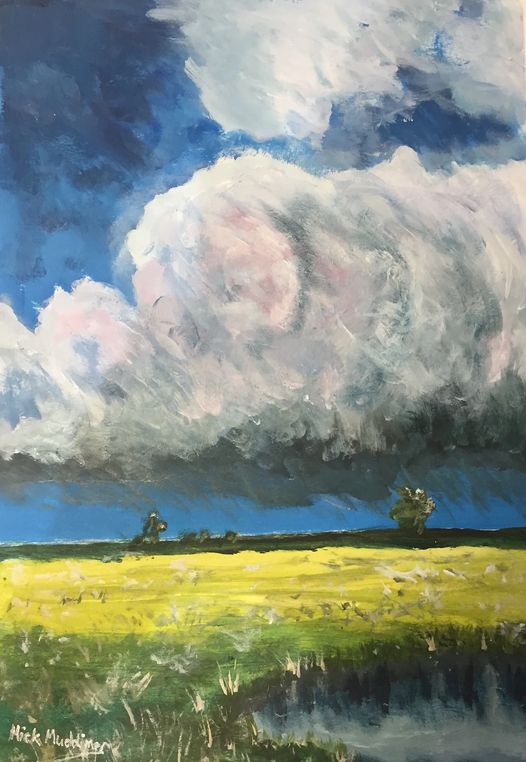Cloudy day - Acrylic.
