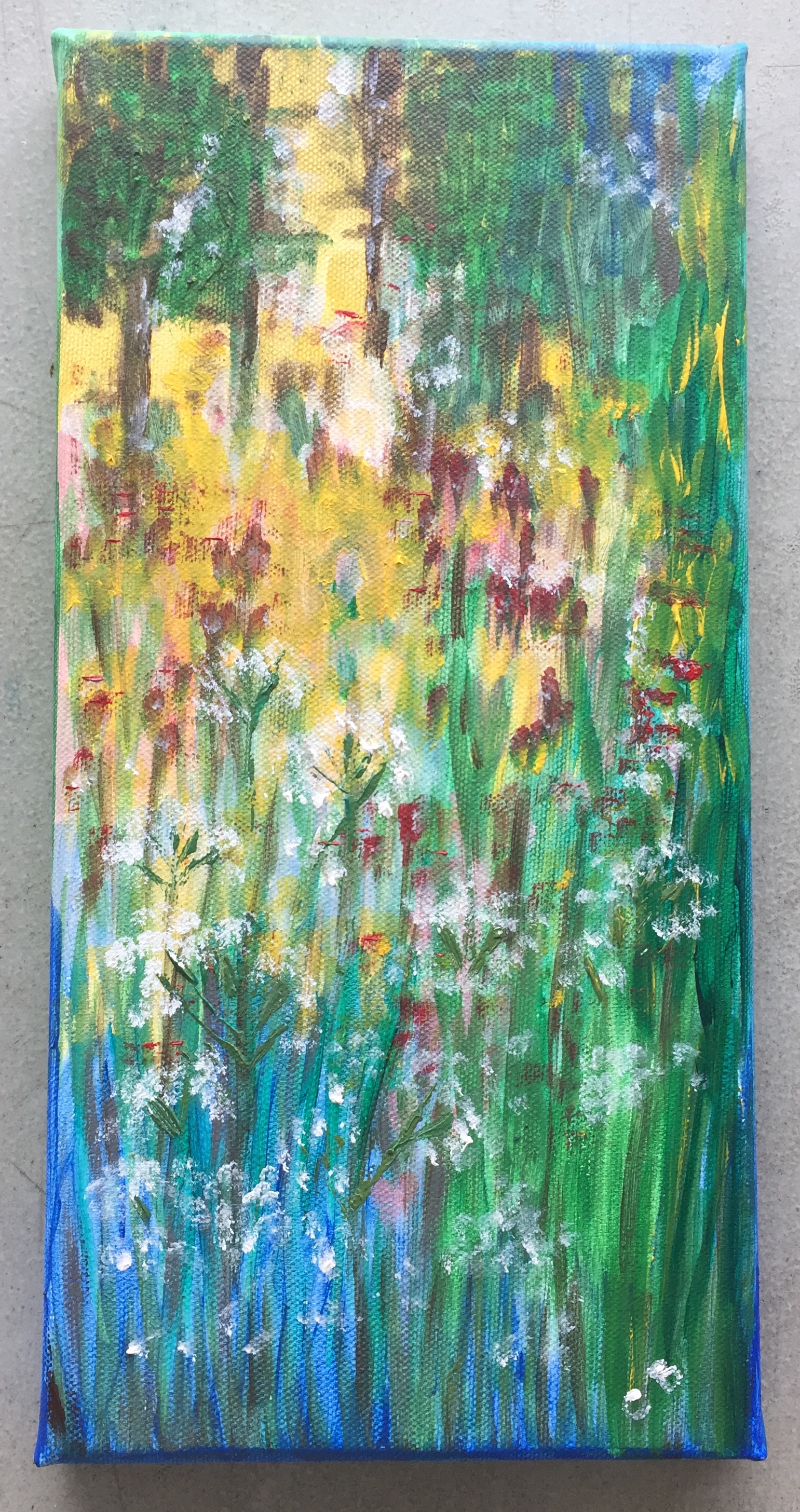 Cottage garden - Acrylic.