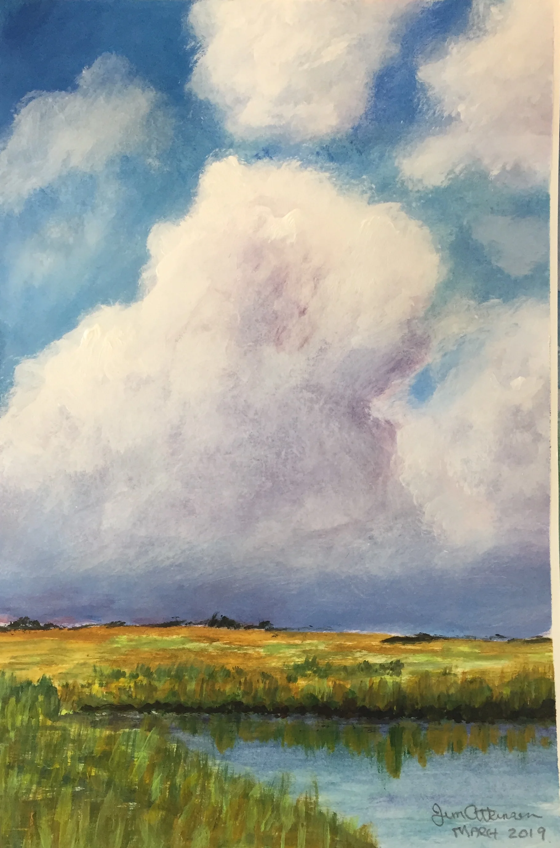 Cloudy day - Acrylic.