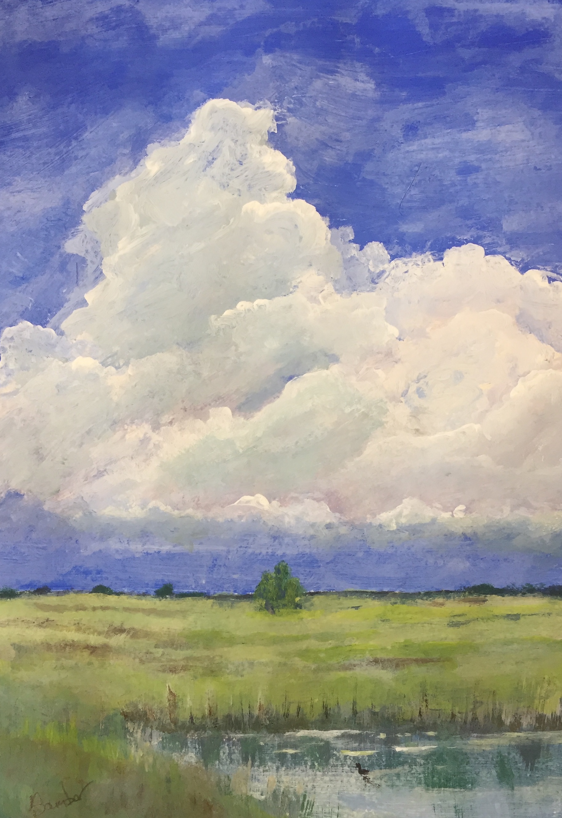 Cloudy day - Acrylic.