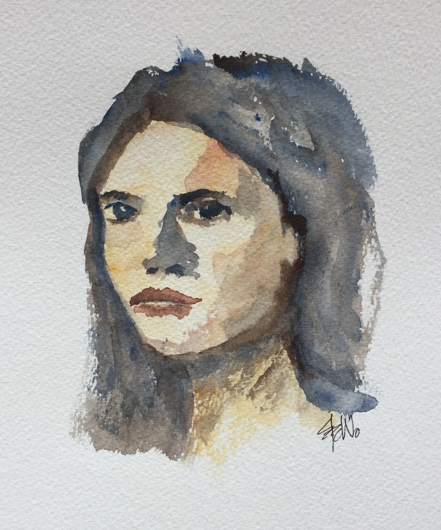 Face study - Watercolour.
