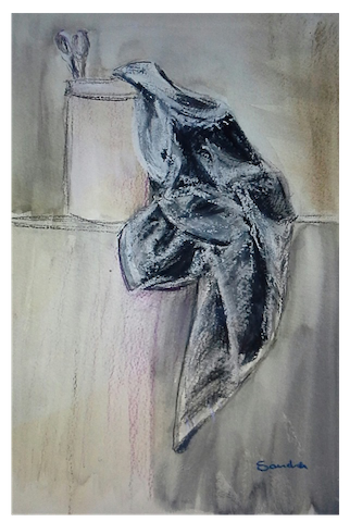 Folded clothes - Acrylic.