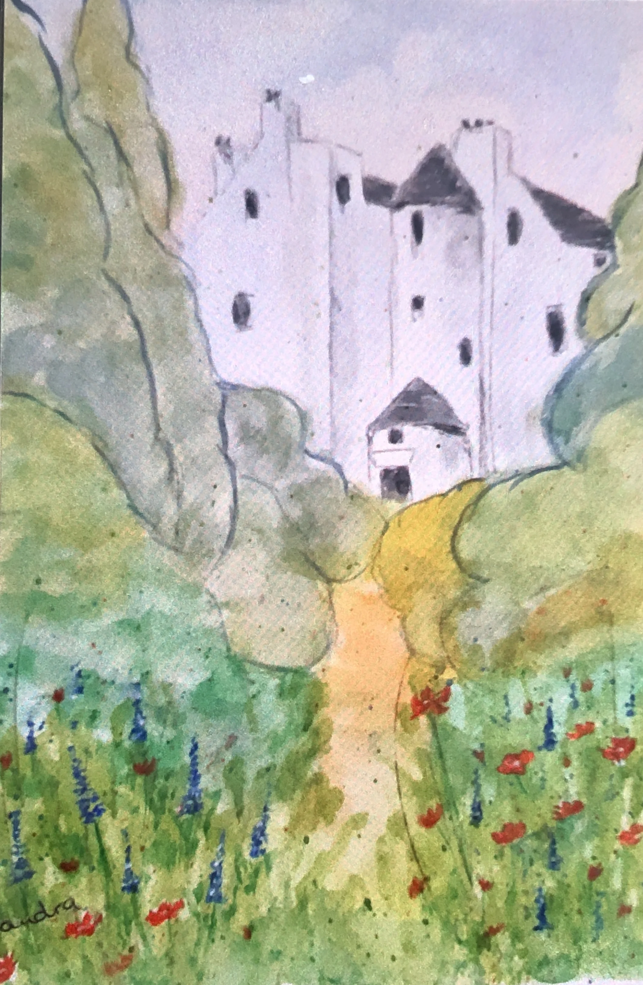 House on the Hill - Acrylic