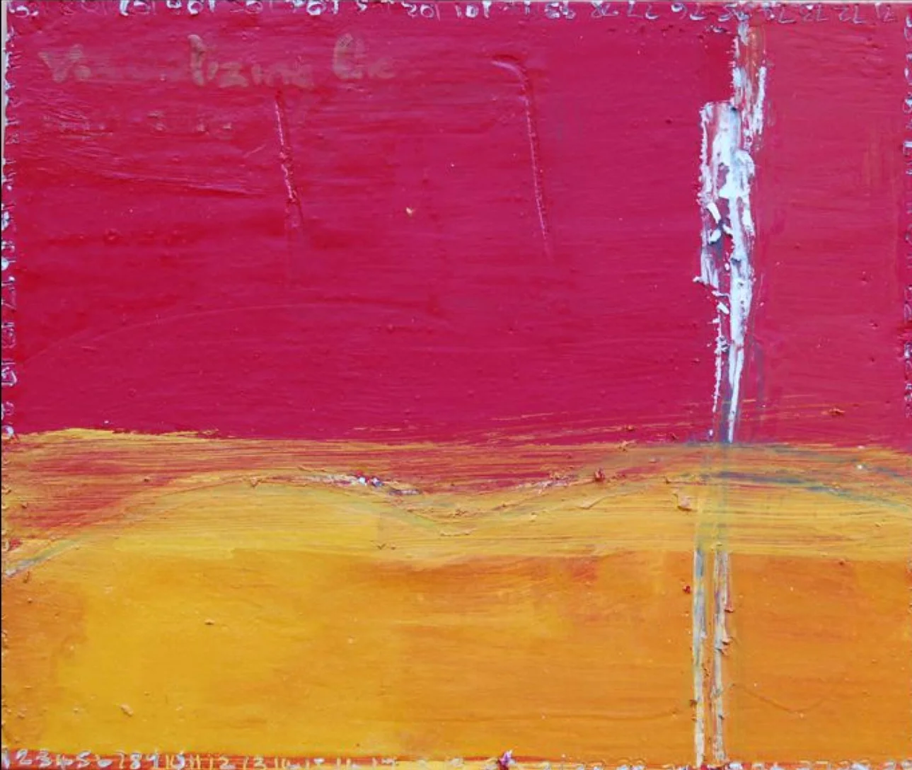   Oxeye IV   Egg tempera on gesso board  18 x 15 cm, 2013. 