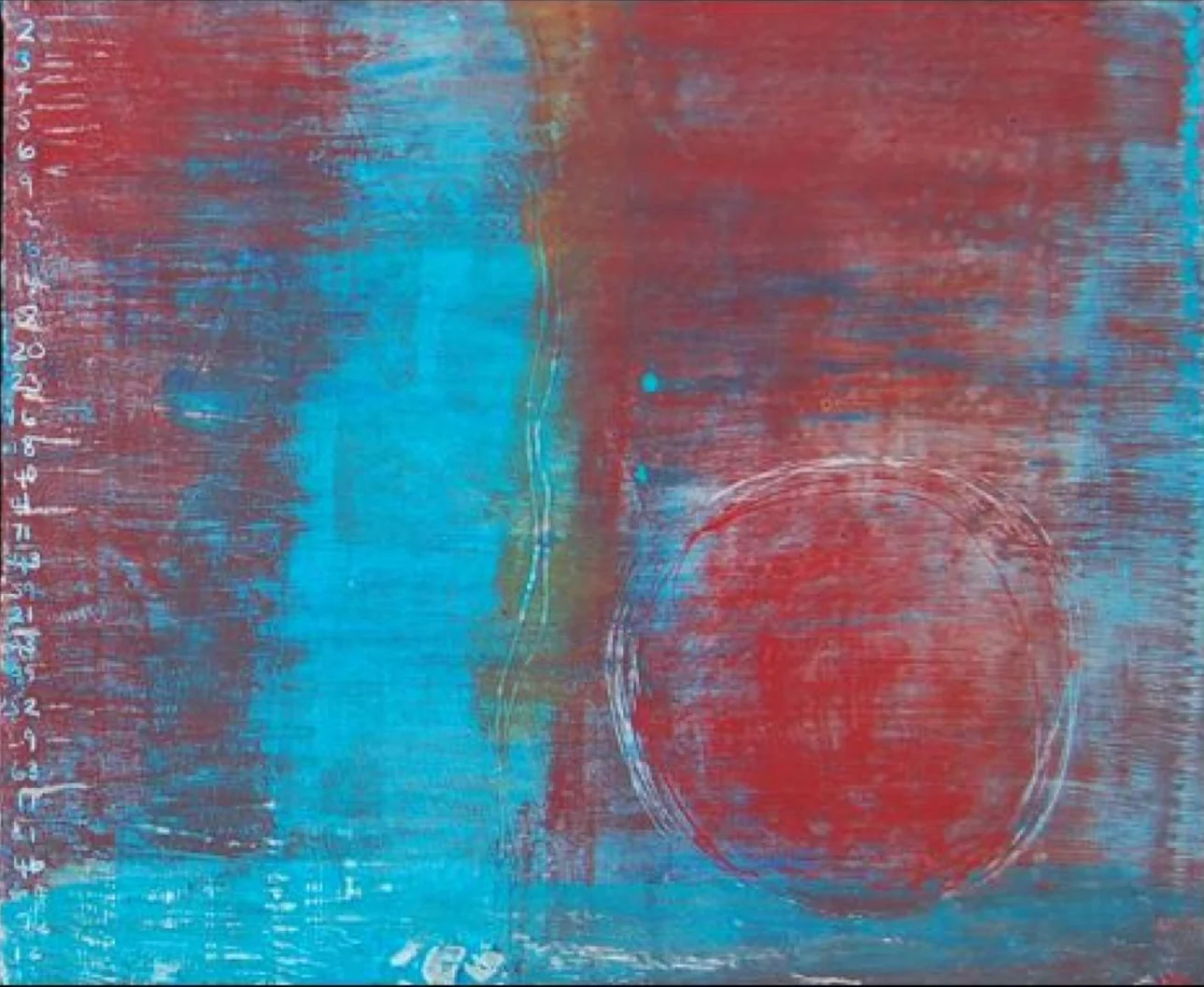   Calculus I   Egg tempera on gesso board  18 x 15 cm, 2013. 