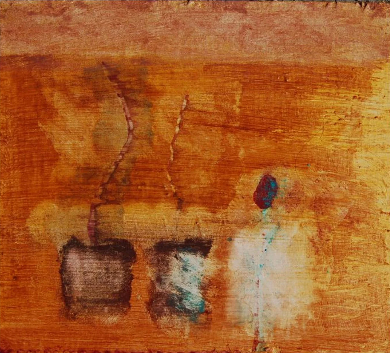   Cottonmouth I   Egg tempera on gesso board  18 x 15 cm, 2013. 